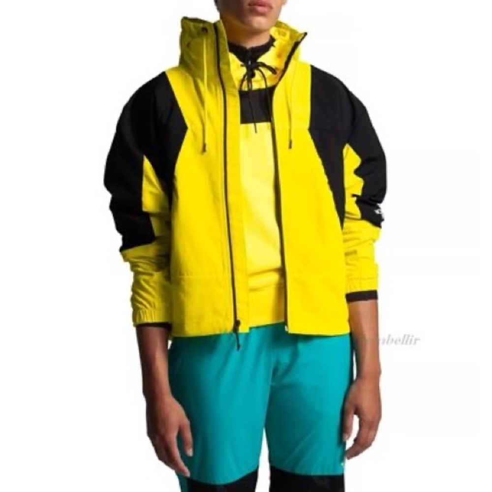 The North Face Yellow and Black windbreaker!